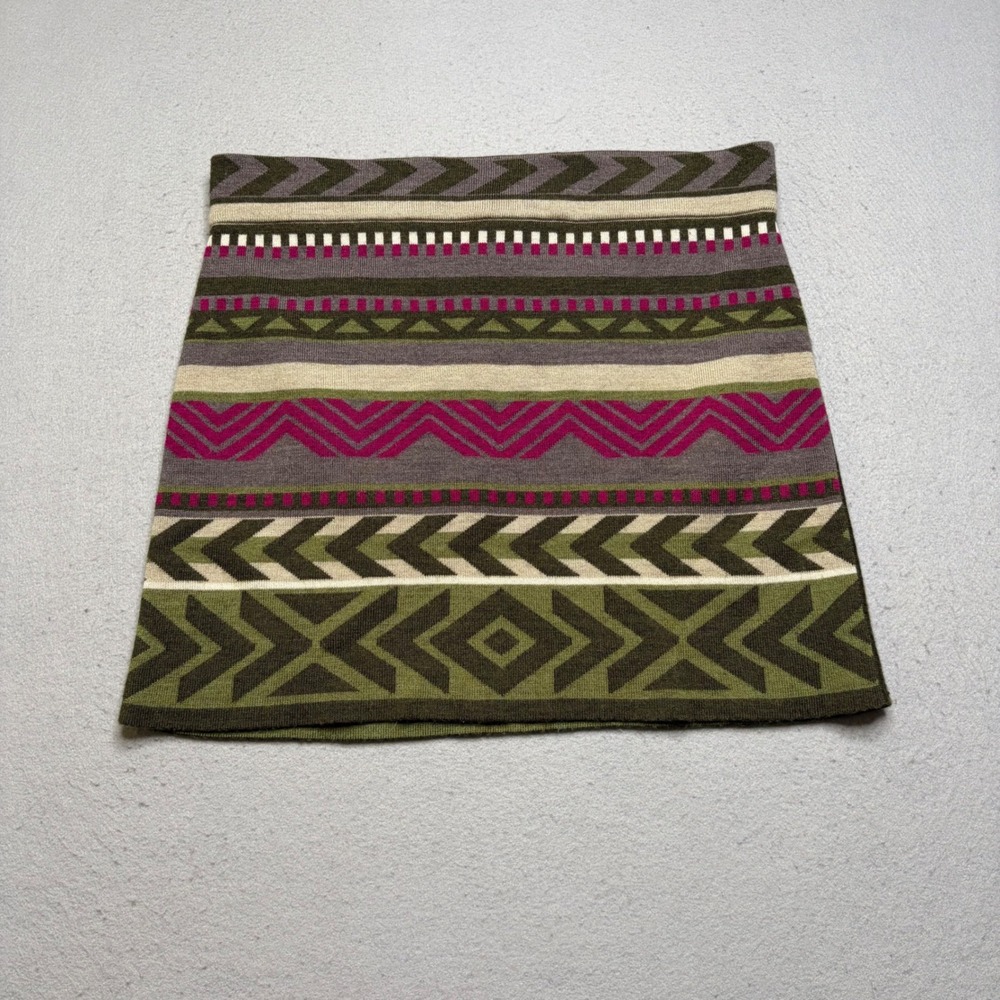 Smartwool Mini Skirt Womens M Multi Color SW000110 Merino Wool Fair Isle Boho